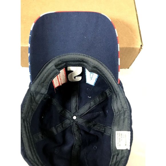 USA Flag Cap Adult Red White Blue Hat Adjustable One Size Fits Most America Mens - Picture 3 of 5